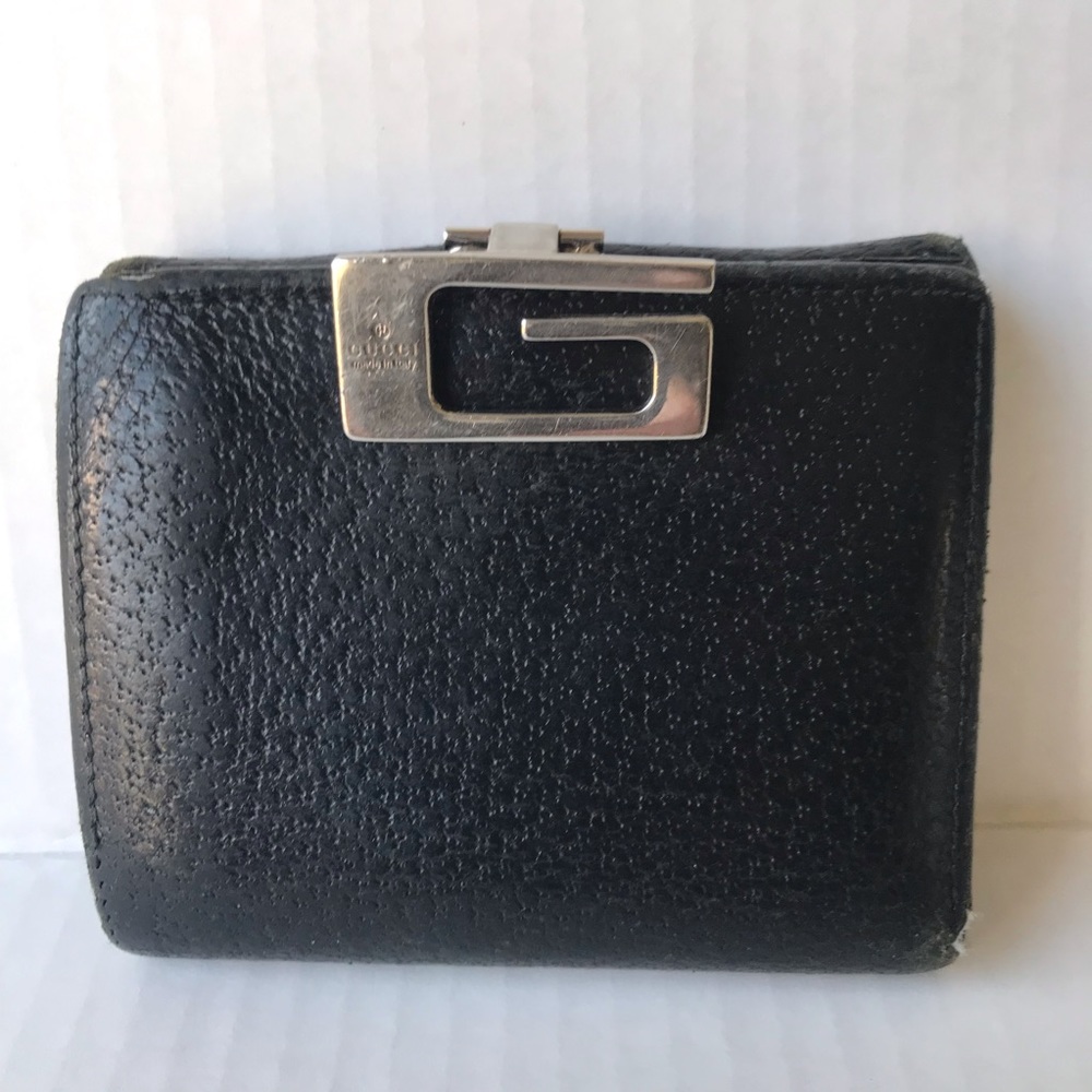 Gucci Vintage G Lock Leather Wallet